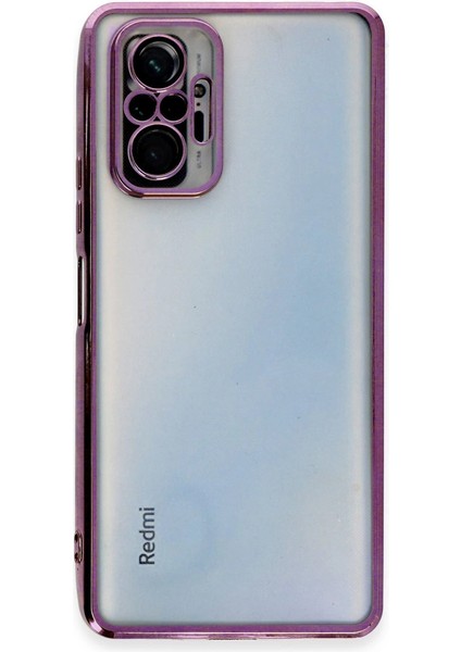 Xiaomi Redmi Note 10 Pro Kılıf Razer Lensli Silikon - Mor fiyatları
