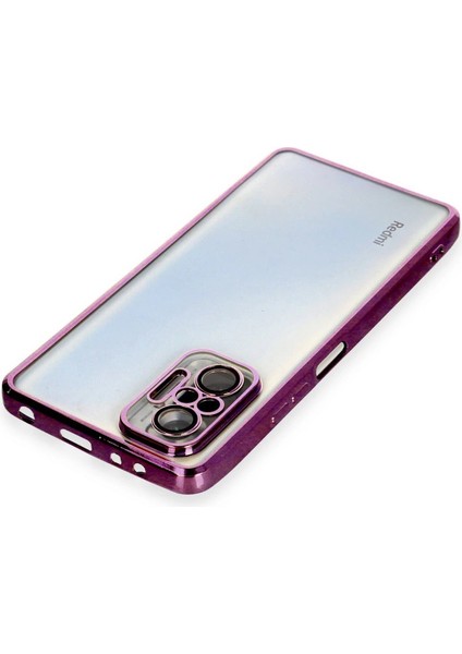 Xiaomi Redmi Note 10 Pro Kılıf Razer Lensli Silikon - Mor fırsatları