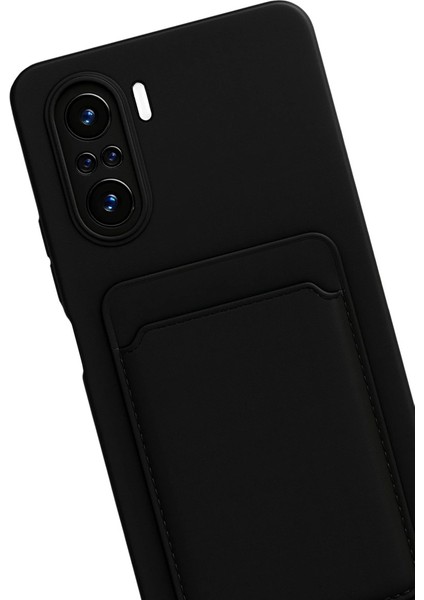 Xiaomi Mi 11I Kılıf Kelvin Kartvizitli Silikon - Siyah modelleri