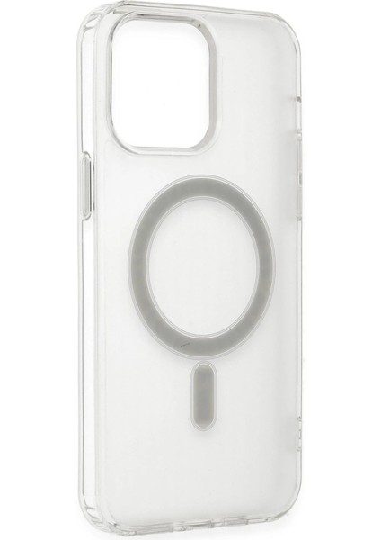 Iphone 14 Pro Kılıf Matte Şeffaf Magneticsafe - Şeffaf