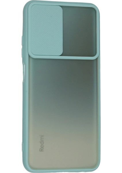Xiaomi Redmi Note 10 Kılıf Palm Buzlu Kamera Sürgülü Silikon - Turkuaz modelleri