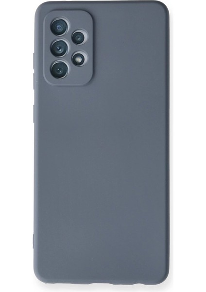 Samsung Galaxy A72 Kılıf Nano Içi Kadife Silikon - Gri