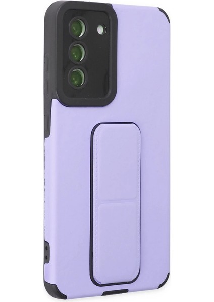 Samsung Galaxy S21 Fe Kılıf Mega Standlı Silikon - Lila fiyatları