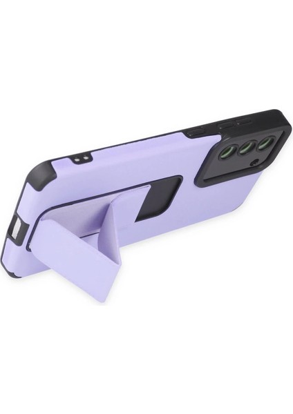 Samsung Galaxy S21 Fe Kılıf Mega Standlı Silikon - Lila fırsatları