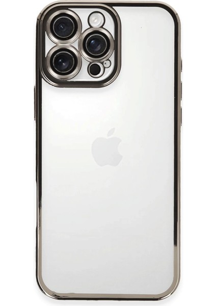 Iphone 16 Pro Max Kılıf Razer Lensli Silikon - Titanyum Gri