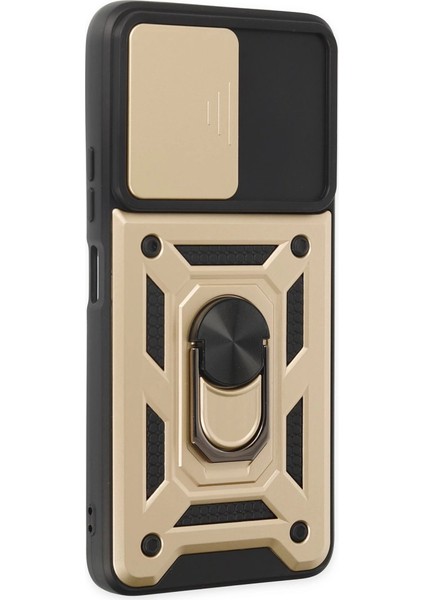 Xiaomi Poco X3 Gt Kılıf Pars Lens Yüzüklü Silikon - Gold fiyatları