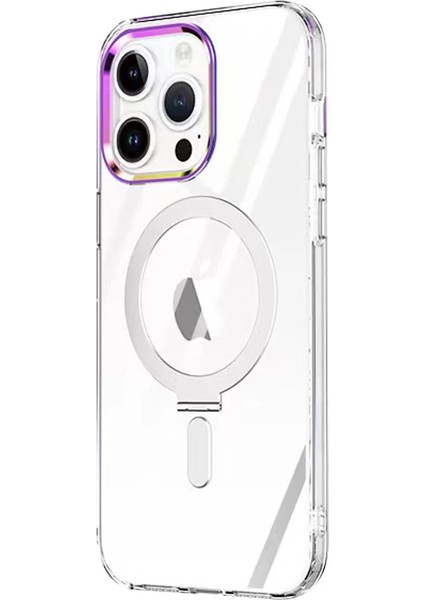 Iphone 15 Pro Max Kılıf Mudo Magneticsafe Standlı Kapak - Şeffaf fiyatları