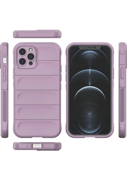 Iphone 12 Pro Kılıf Optimum Silikon - Mor modelleri