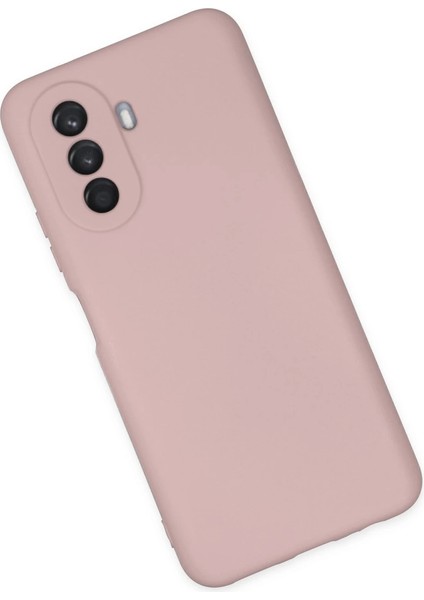 Huawei Nova Y70 Kılıf Nano Içi Kadife Silikon - Pudra modelleri