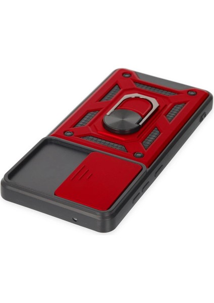 Samsung Galaxy S20 Fe Kılıf Pars Lens Yüzüklü Silikon - Kırmızı fırsatları