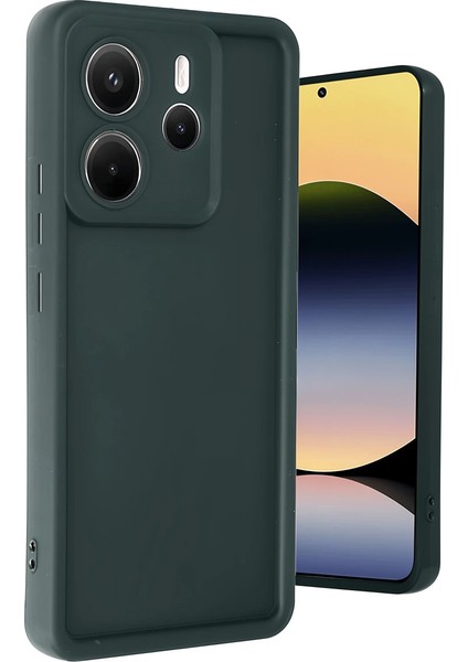 Xiaomi Redmi Note 14 4g Kılıf Viera Silikon - Koyu Yeşil