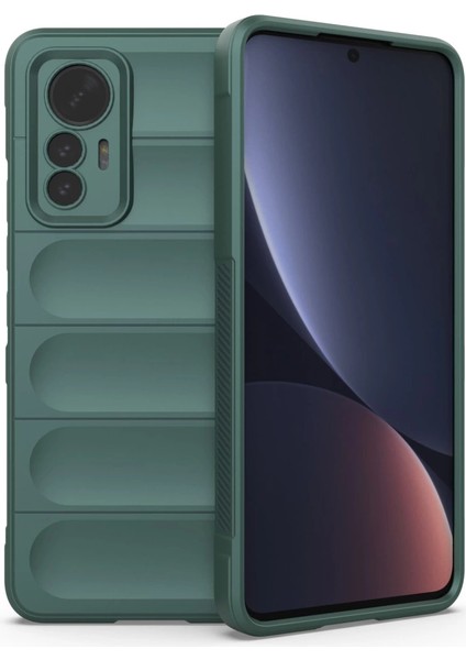 Xiaomi Mi 12 Lite Kılıf Optimum Silikon - Koyu Yeşil