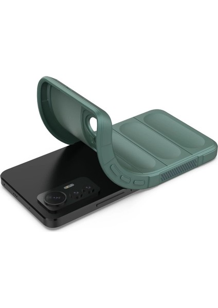 Xiaomi Mi 12 Lite Kılıf Optimum Silikon - Koyu Yeşil fırsatları