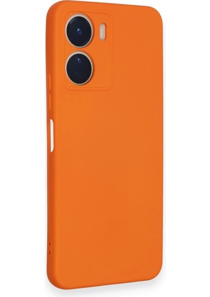 Vivo Y16 Kılıf Nano Içi Kadife Silikon - Turuncu fiyatları