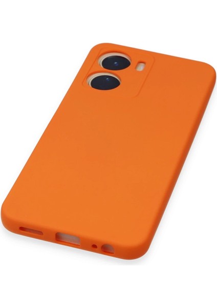 Vivo Y16 Kılıf Nano Içi Kadife Silikon - Turuncu indirimleri