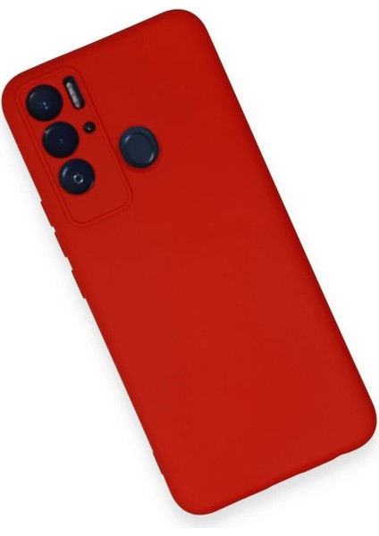 Tecno Pova Neo Kılıf Nano Içi Kadife Silikon - Kırmızı modelleri