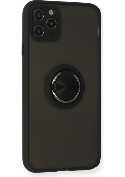 Iphone 11 Pro Kılıf Montreal Yüzüklü Silikon Kapak - Siyah fiyatları