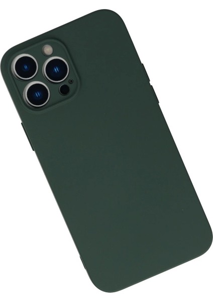 Iphone 13 Pro Kılıf Nano Içi Kadife Silikon - Koyu Yeşil fiyatları