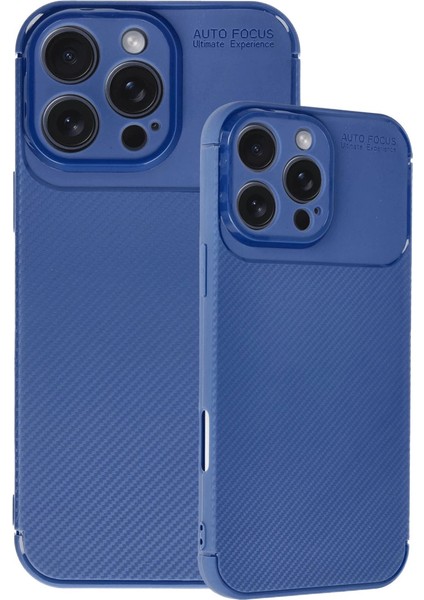 Iphone 16 Pro Max Kılıf Auto Focus Karbon Kapak - Lacivert fiyatları