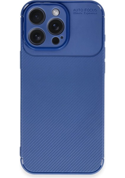 Iphone 16 Pro Max Kılıf Auto Focus Karbon Kapak - Lacivert fırsatları