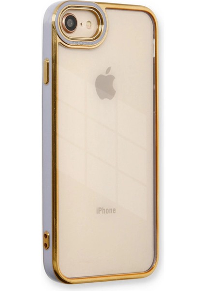 Iphone 7 Kılıf Liva Lens Silikon - Lila