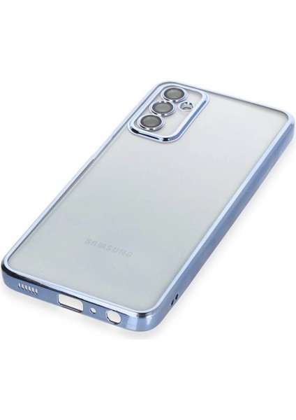 Samsung Galaxy M23 Kılıf Razer Lensli Silikon - Açık Mavi modelleri
