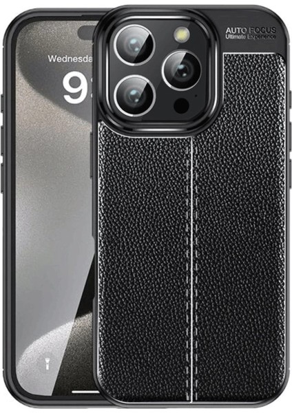 Iphone 16 Pro Kılıf Auto Focus Kapak - Siyah