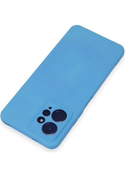 Xiaomi Redmi Note 12 4g Kılıf Nano Içi Kadife Silikon - Mavi modelleri