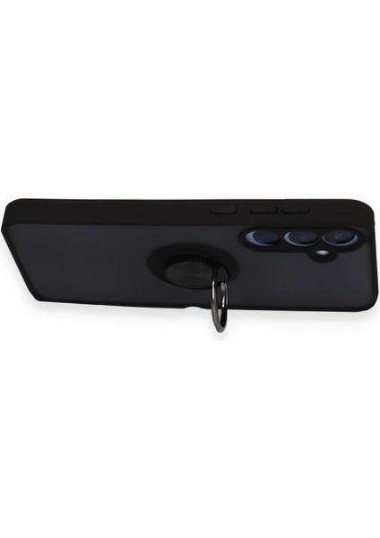 Samsung Galaxy A55 5g Kılıf Montreal Yüzüklü Silikon Kapak - Sarı indirimleri