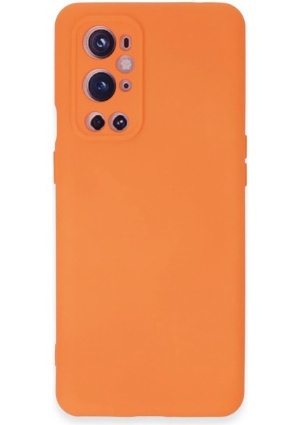 One Plus 9 Pro Kılıf Nano Içi Kadife Silikon - Turuncu