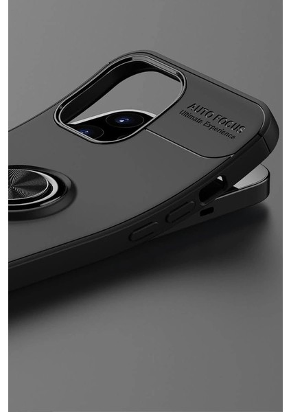 Iphone 12 Pro Max Kılıf Range Yüzüklü Silikon - Kırmızı indirimleri