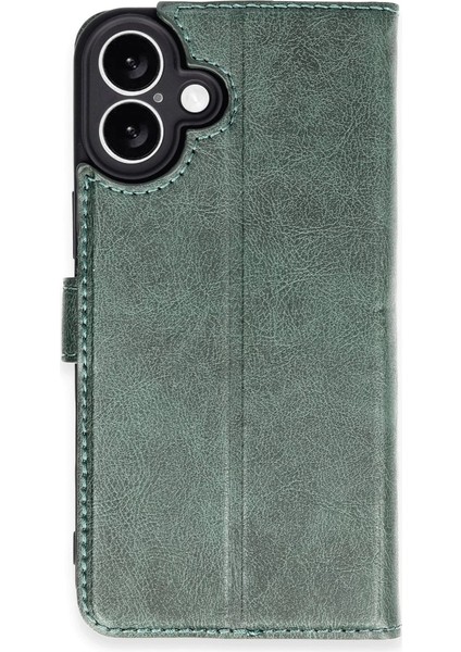 Iphone 16 Plus Kılıf Trend S Plus Kapaklı Kılıf - Yeşil
