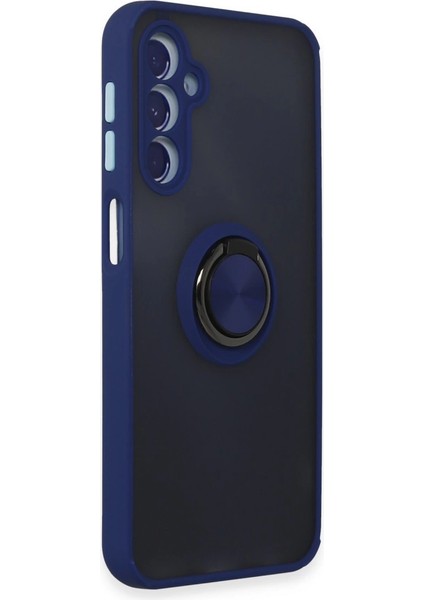 Samsung Galaxy M34 5g Kılıf Montreal Yüzüklü Silikon Kapak - Lacivert fiyatları