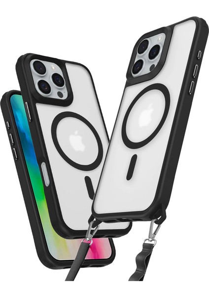 Iphone 16 Pro Max Kılıf Enka Magsafe Silikon Kılıf - Siyah