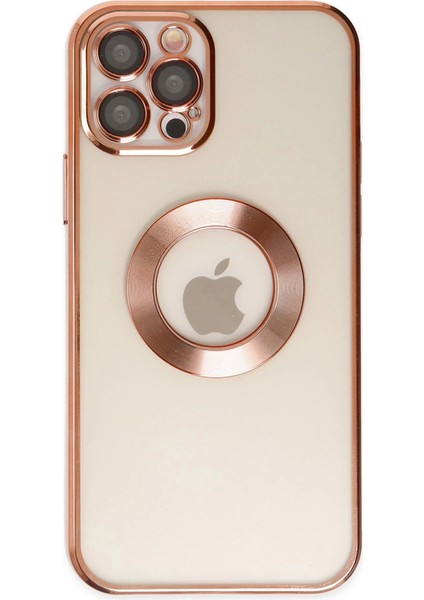 Iphone 12 Pro Max Kılıf Slot Silikon - Rose Gold