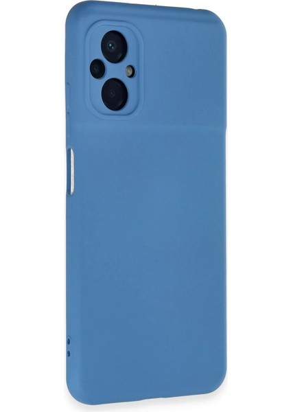 Xiaomi Poco M5 Kılıf Nano Içi Kadife Silikon - Mavi fiyatları