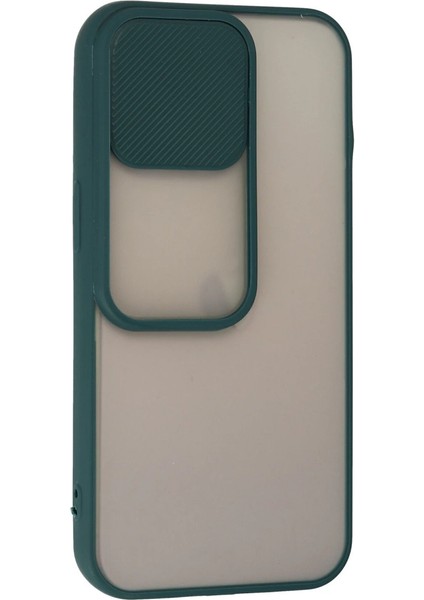 Iphone 13 Pro Kılıf Palm Buzlu Kamera Sürgülü Silikon - Yeşil fiyatları