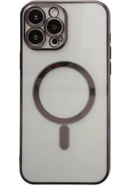 Iphone 14 Pro Kılıf Magneticsafe Lazer Silikon - Siyah fiyatları