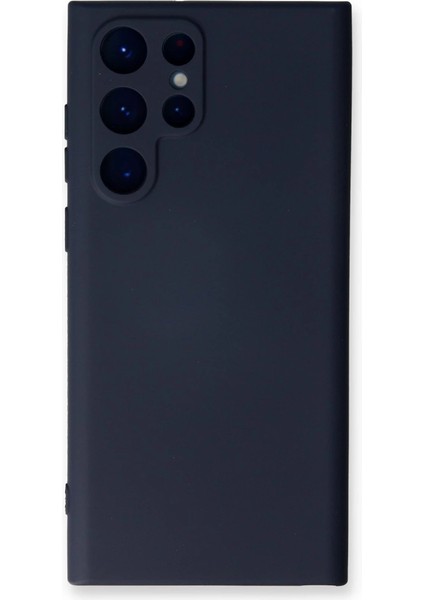 Samsung Galaxy S23 Ultra Kılıf Nano Içi Kadife Silikon - Lacivert