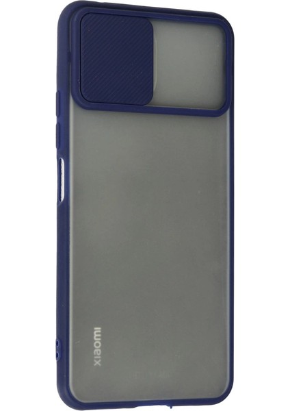 Xiaomi Mi 11 Lite Kılıf Palm Buzlu Kamera Sürgülü Silikon - Lacivert modelleri