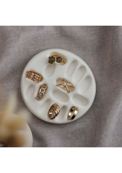 Modaevimde Yuvarlak Çok Gözlü Yüzük ve Takı Standı fiyatları