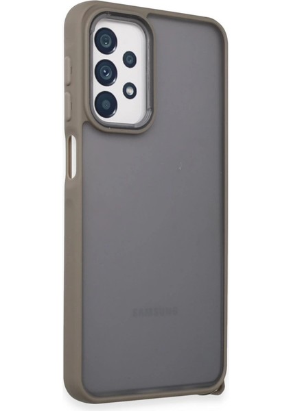 Samsung Galaxy A23 4g Kılıf Elegant Kapak - Titan Gri