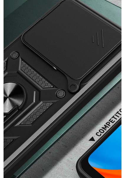 Xiaomi Mi 14T Pro Kılıf Pars Lens Yüzüklü Silikon - Kırmızı fiyatları