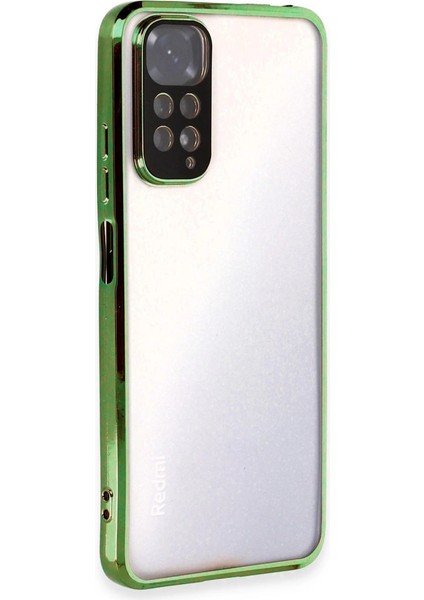 Xiaomi Redmi Note 11 Kılıf Razer Lensli Silikon - Yeşil