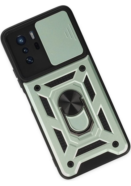 Xiaomi Poco X3 Gt Kılıf Pars Lens Yüzüklü Silikon - Yeşil modelleri