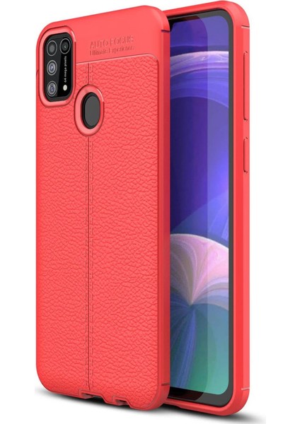 Samsung Galaxy M31 Kılıf Auto Focus Kapak - Kırmızı
