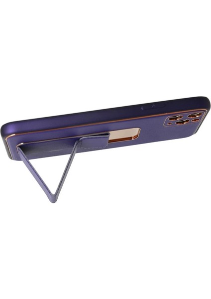 Iphone 11 Pro Max Kılıf Coco Deri Standlı Kapak - Mor modelleri