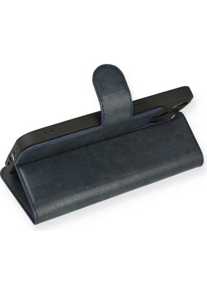 Iphone 14 Kılıf Trend S Plus Kapaklı Kılıf - Lacivert modelleri