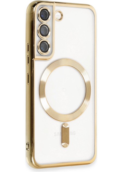 Samsung Galaxy S22 Kılıf Kross Magneticsafe Kapak - Gold fiyatları