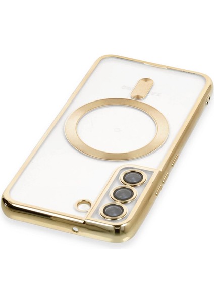 Samsung Galaxy S22 Kılıf Kross Magneticsafe Kapak - Gold modelleri